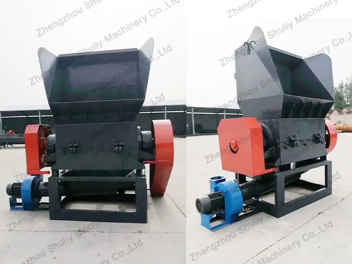 Different angles of the plastic crusher machine