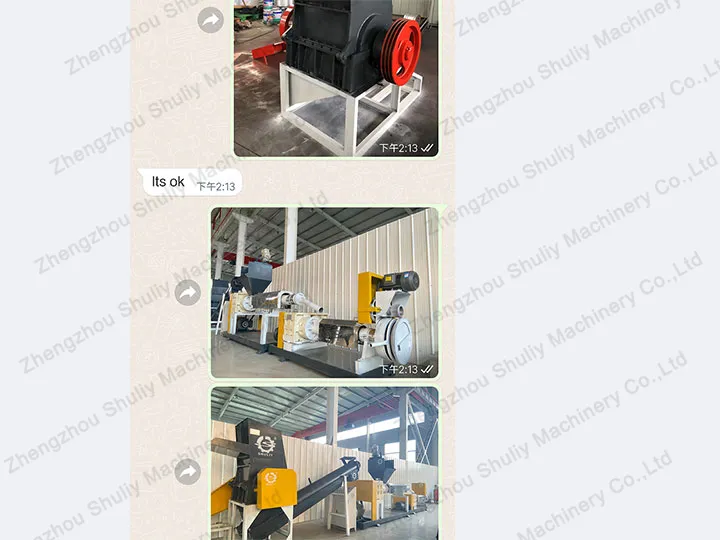 Sending pictures of machines to customers in Côte d'Ivoire