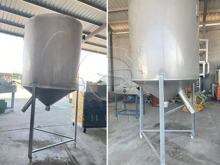 silo de stockage de granulés en plastique